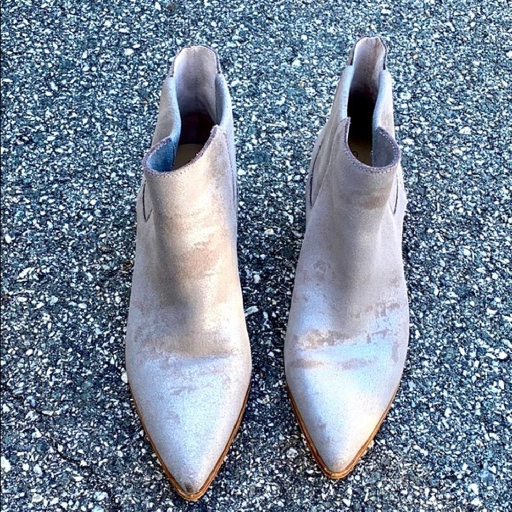 Sole Society Gray/Silver Booties